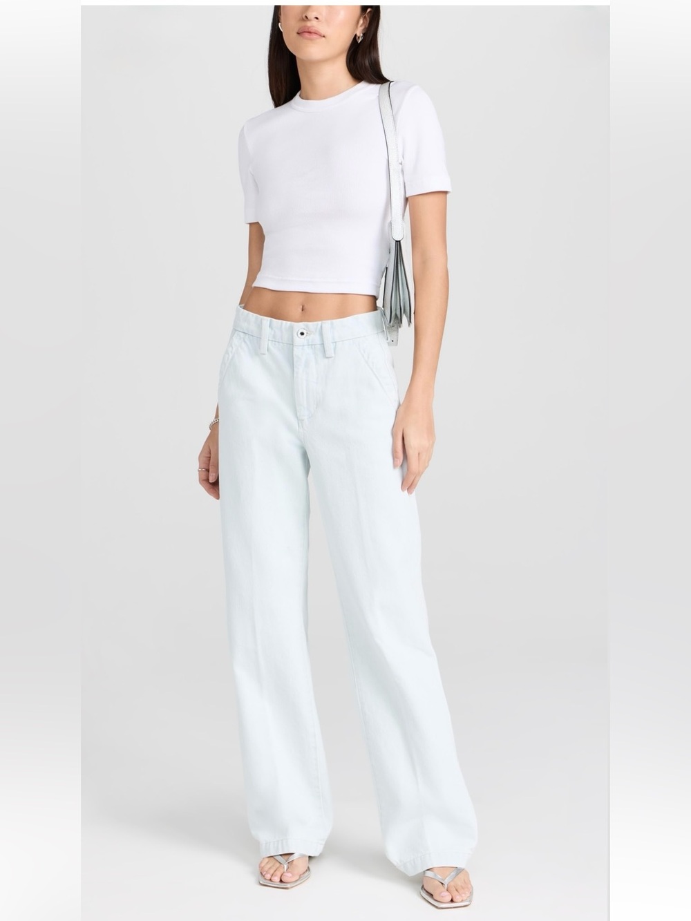 Favorite Daughter Light Blue Wide Leg Jeans